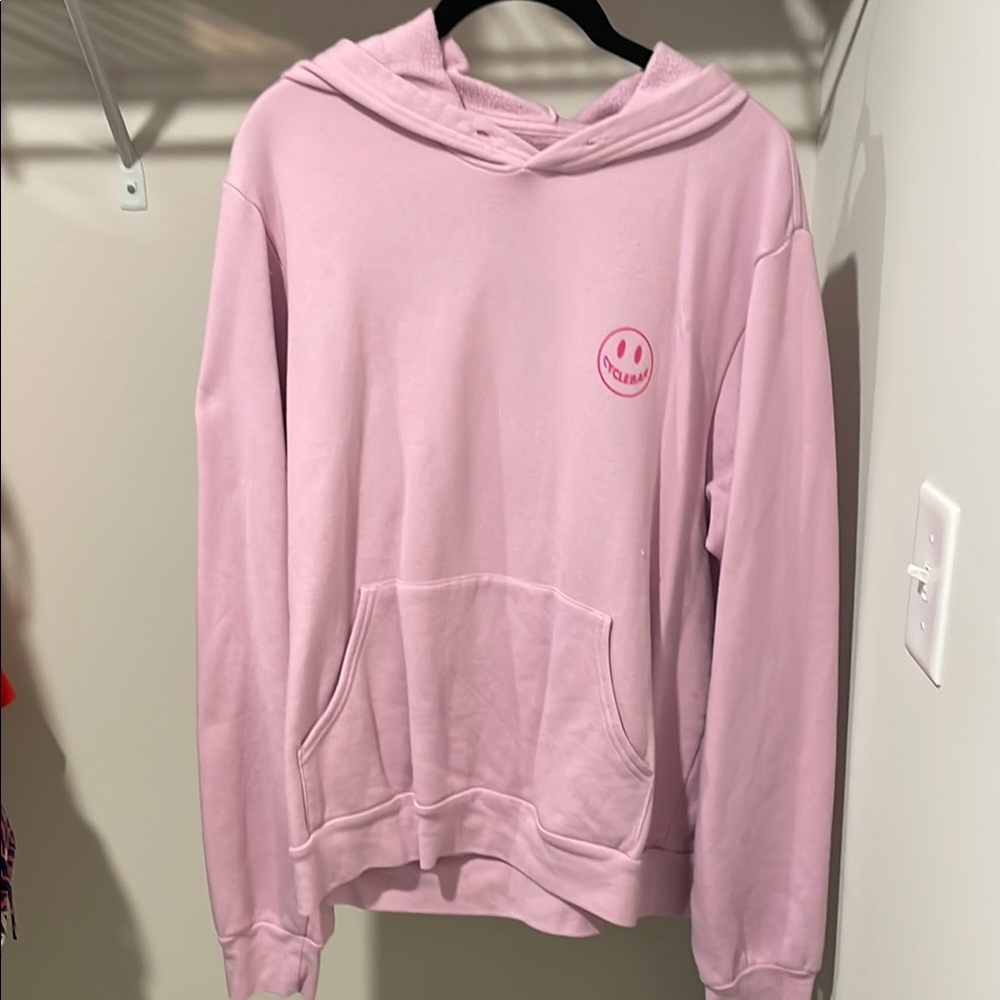 Cyclebar Hoodie with Smiley Face